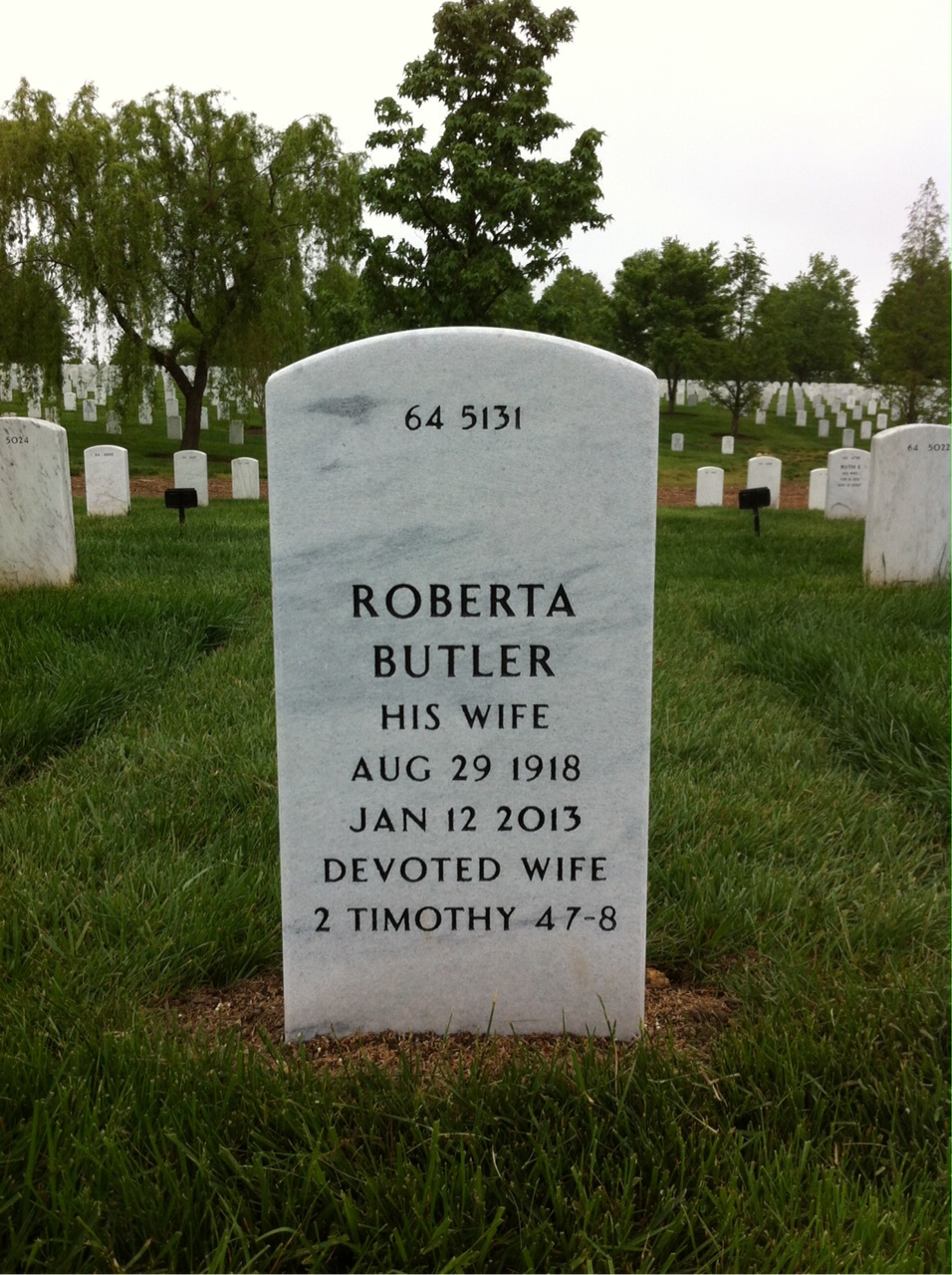 Back of headstone — Joseph Bird