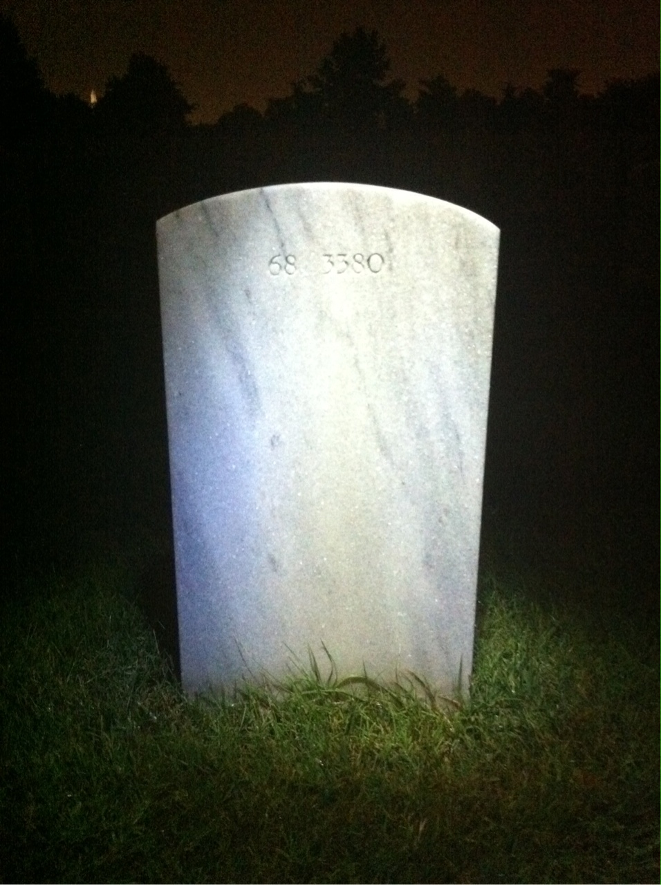 Back of headstone — David Boggis