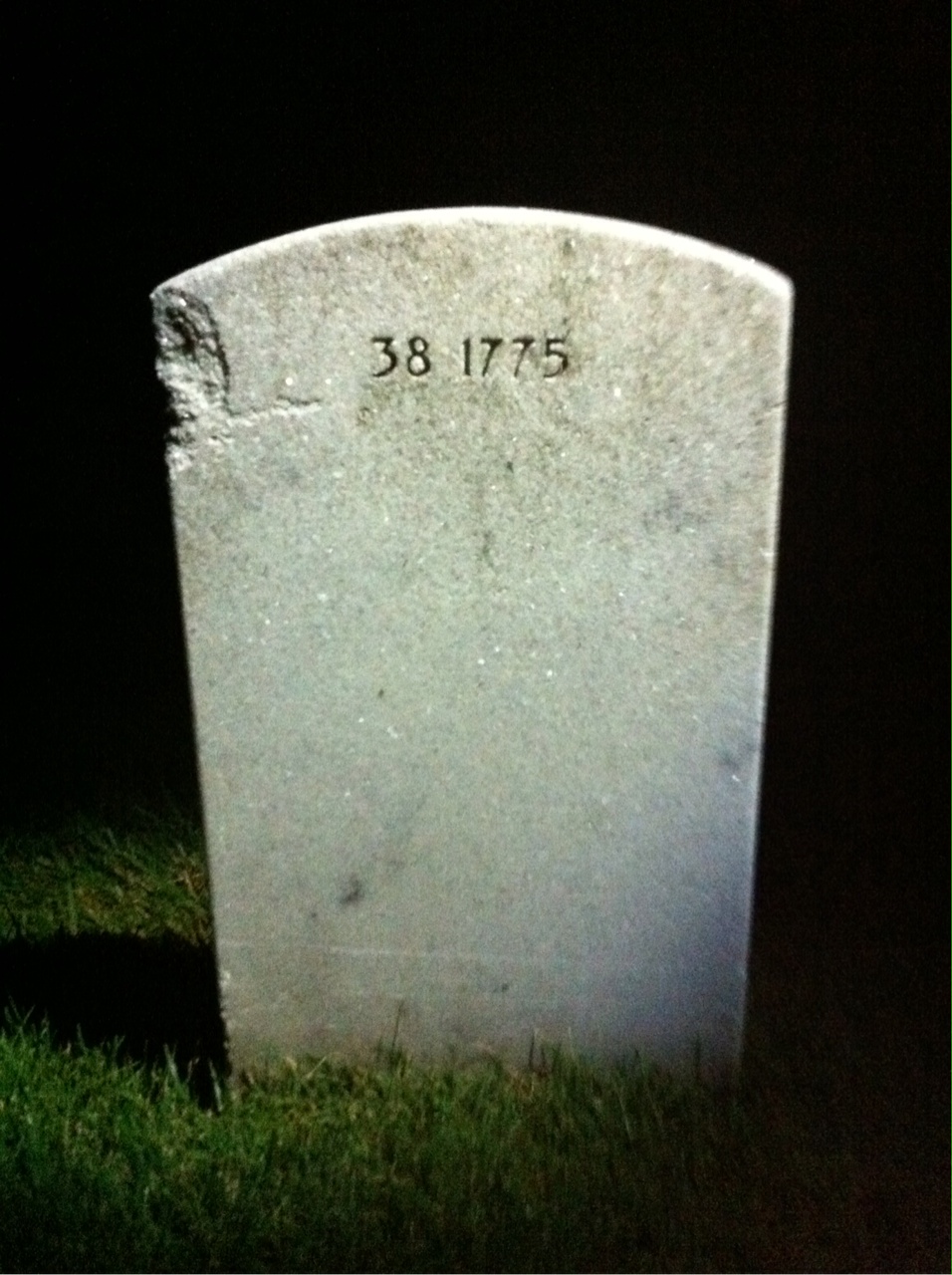 Back of headstone — Samuel Morrison