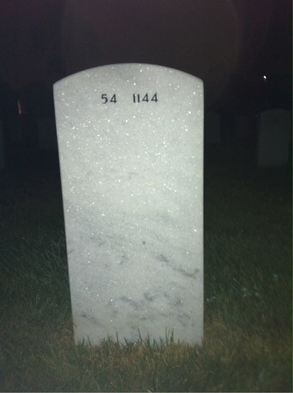 Back of headstone — Walter Teichgraber