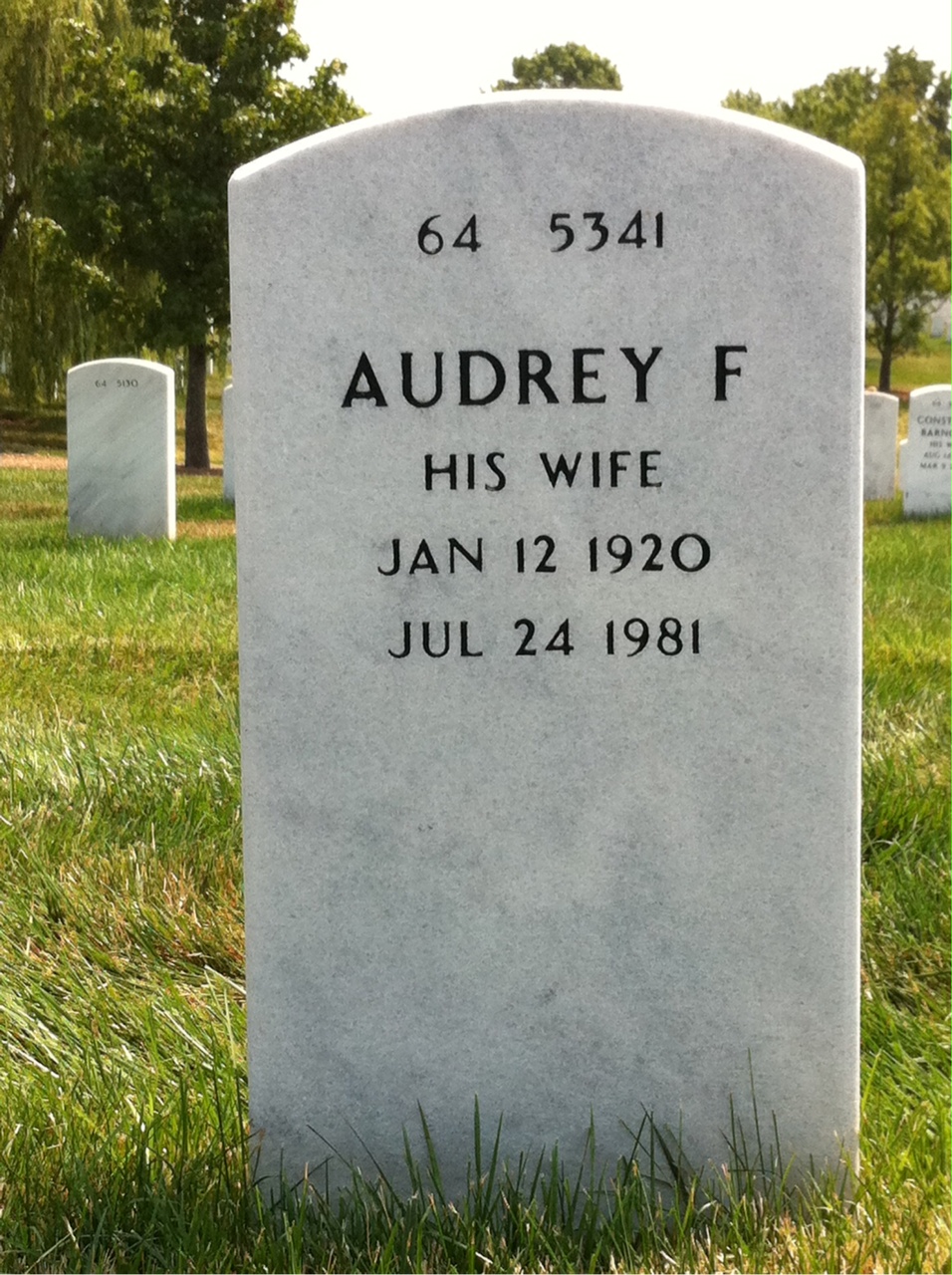 Back of headstone — Jack Bouldin