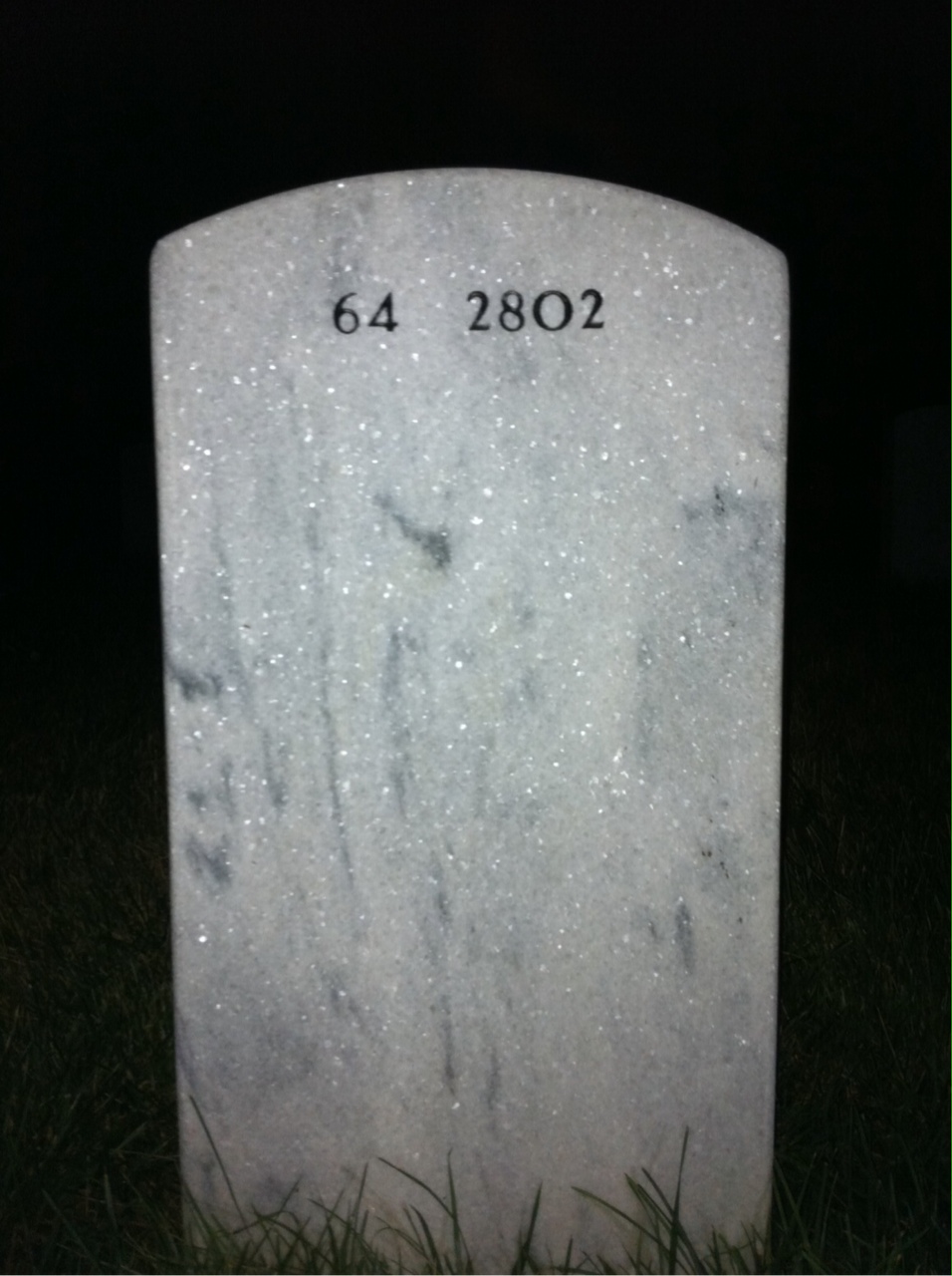 Back of headstone — Anna Peregrim