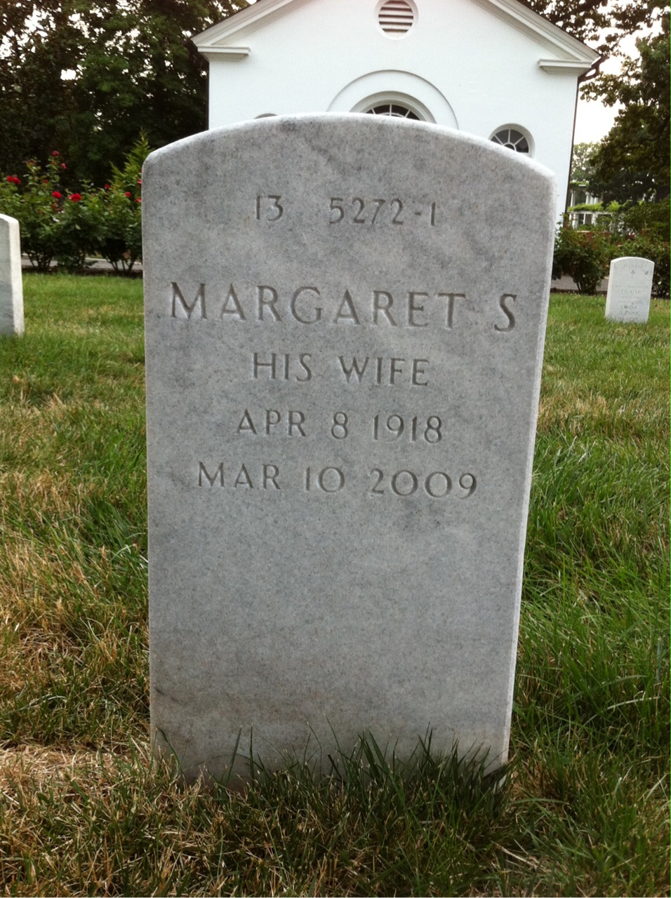 Back of headstone — John Herold