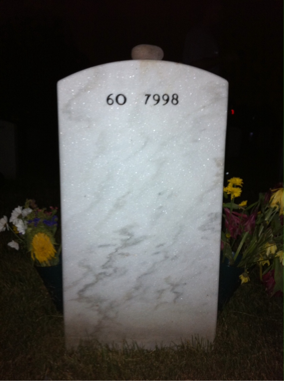 Back of headstone — Alexander Wetherbee