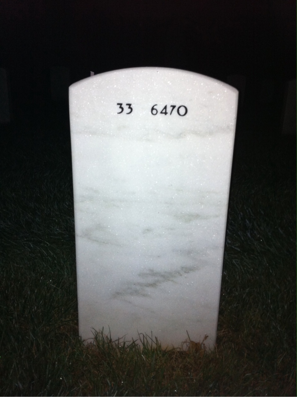 Back of headstone — Enstry Lewis