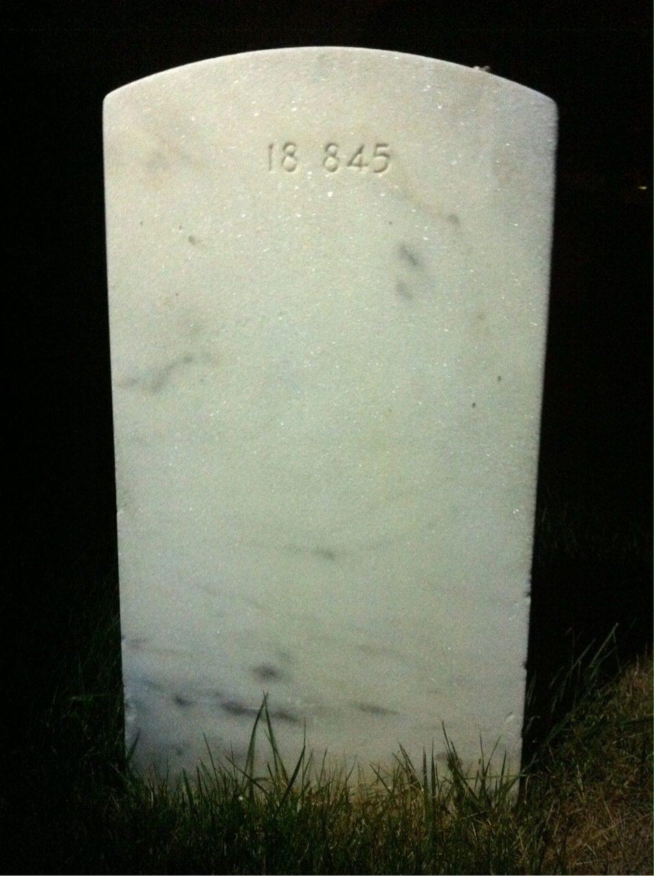 Back of headstone — Charles Anderson
