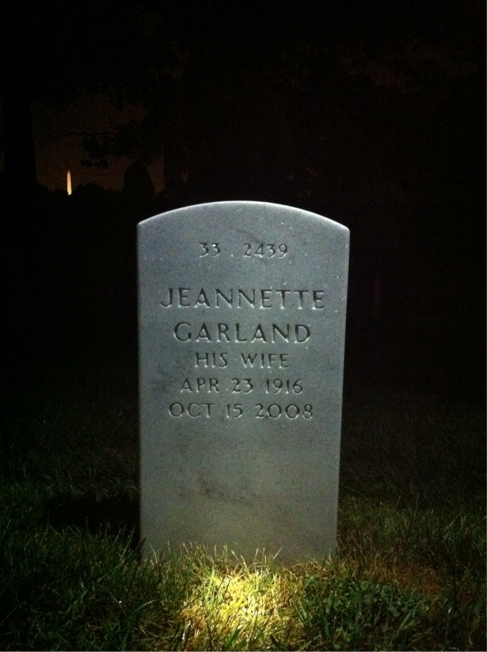 Back of headstone — John Jullien