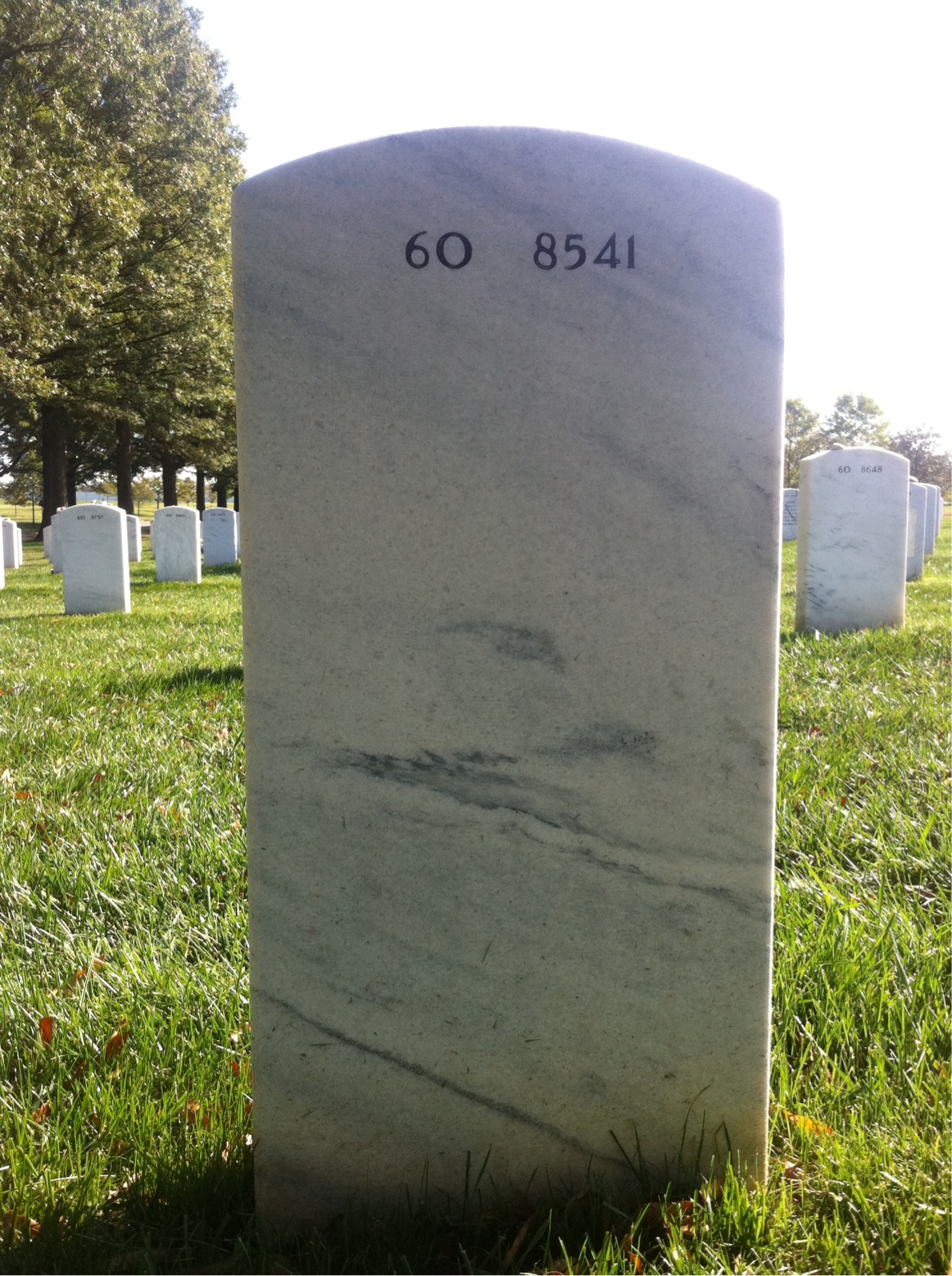 Back of headstone — Brandon Islip