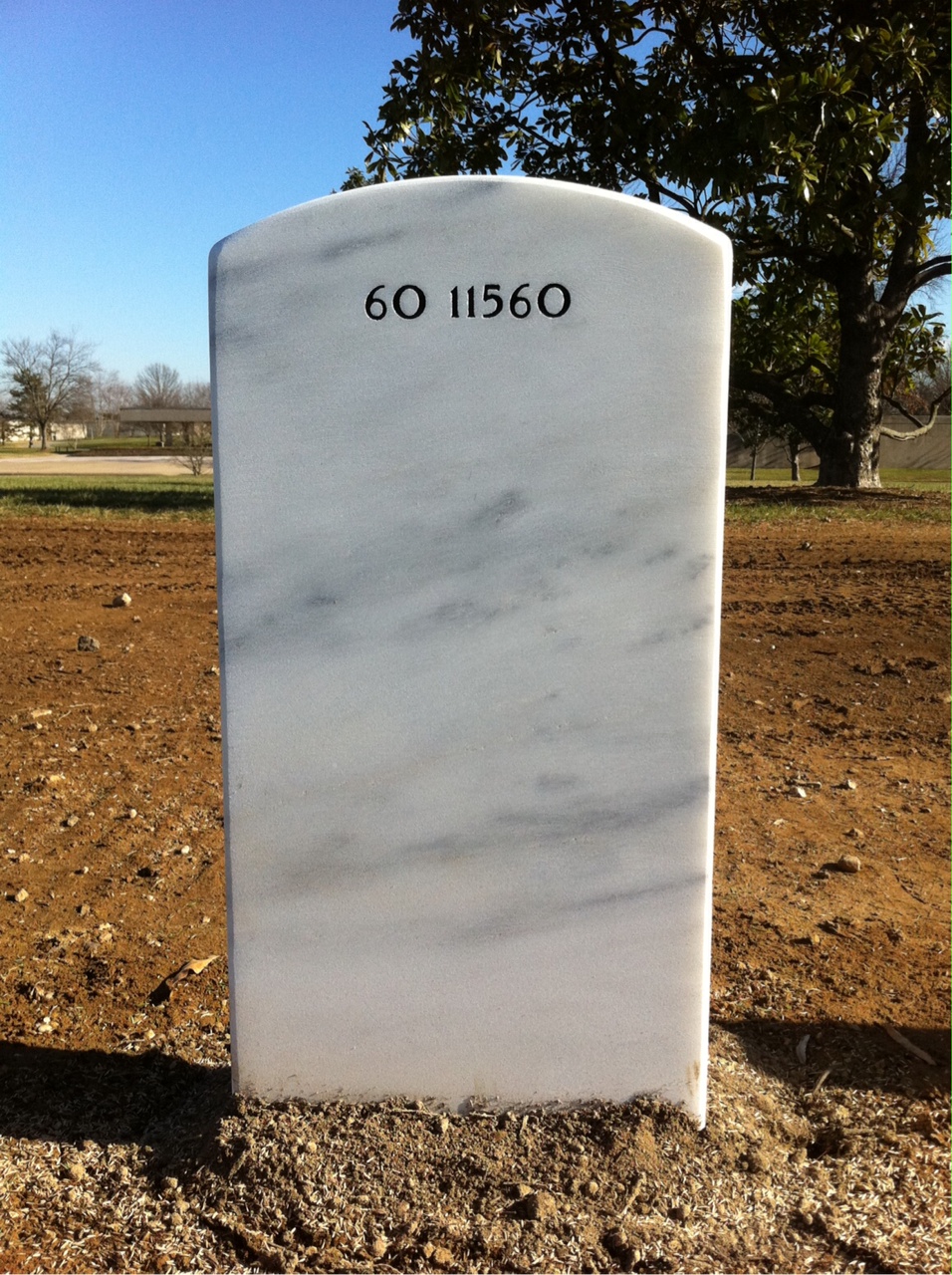 Back of headstone — Trevor Jon Yurista