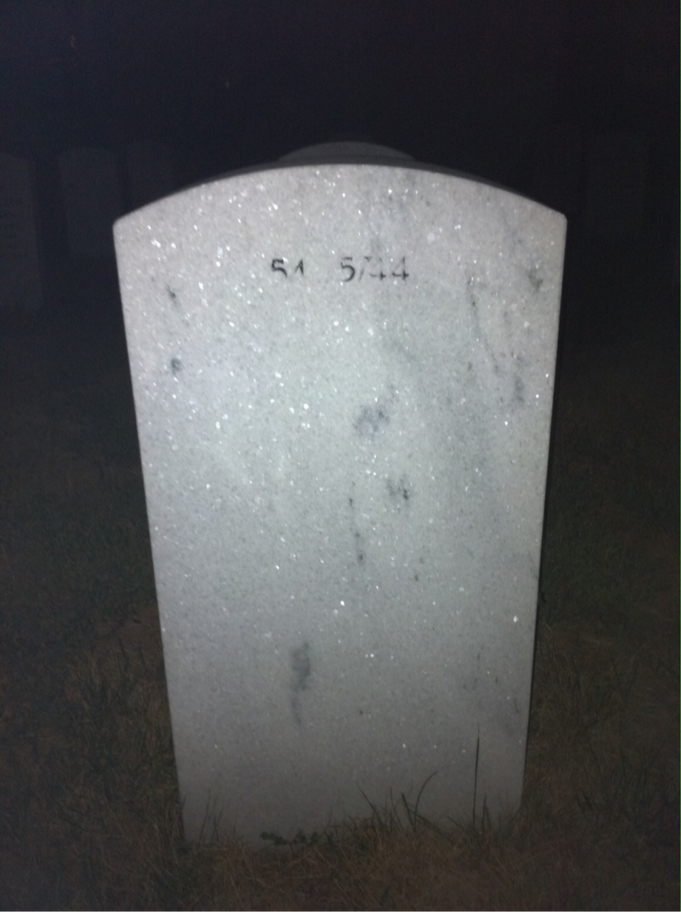 Back of headstone — Harry Niestrath