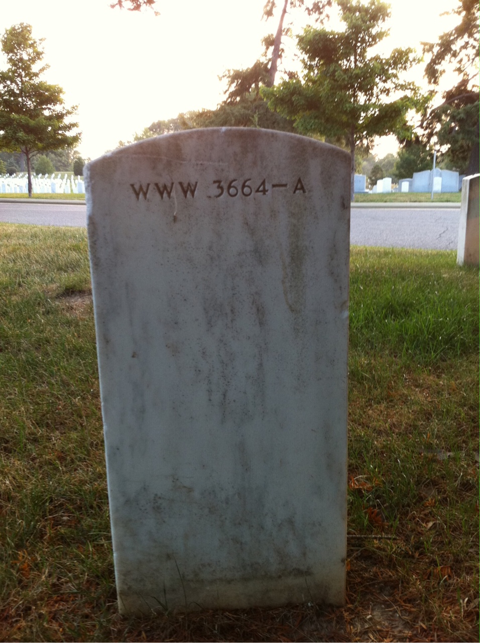 Back of headstone — Jose Arrocha