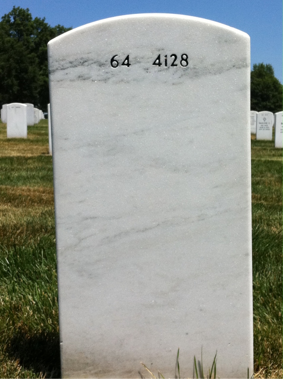 Back of headstone — Patrick Foster