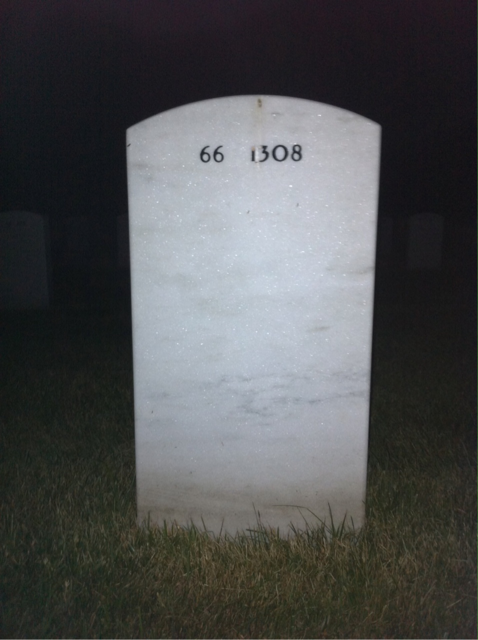 Back of headstone — Paul Danowski