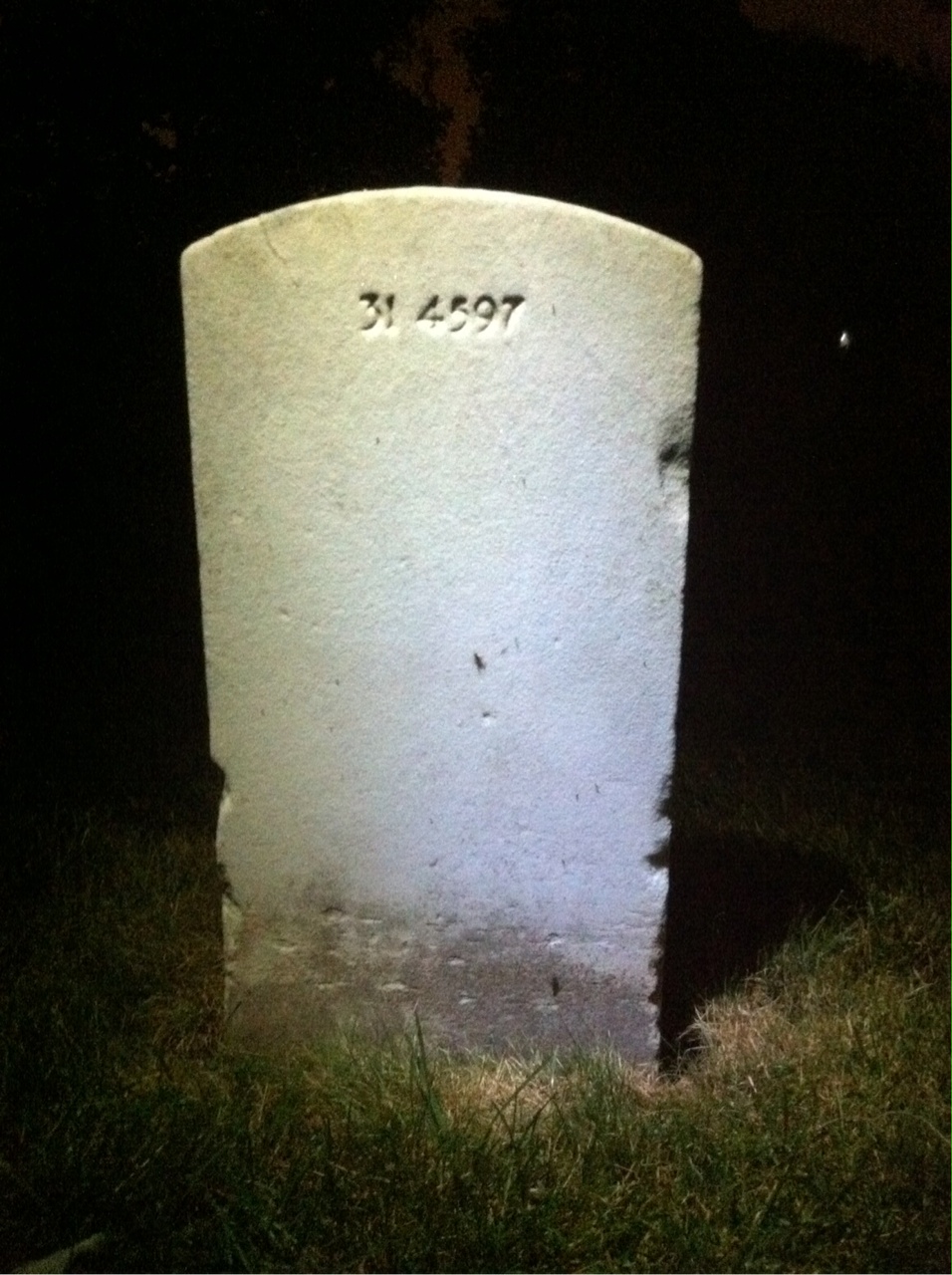 Back of headstone — Frances Mosley