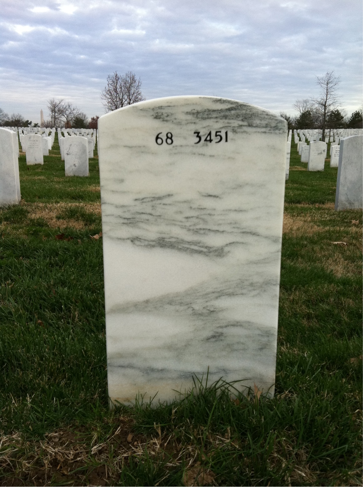 Back of headstone — Thomas Ray Coleman