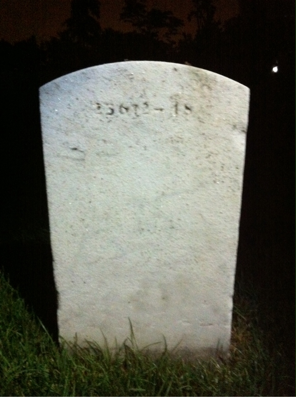 Back of headstone — Leroy Arnold
