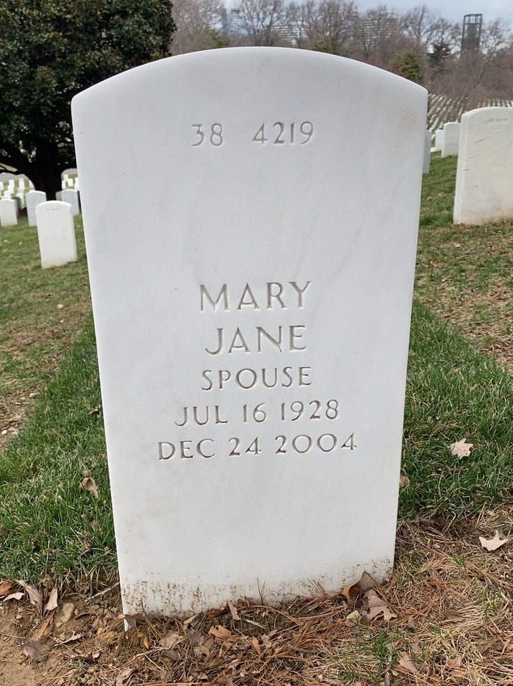 Back of headstone — Milton Schultz