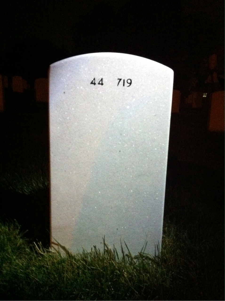 Back of headstone — Ralph Clever