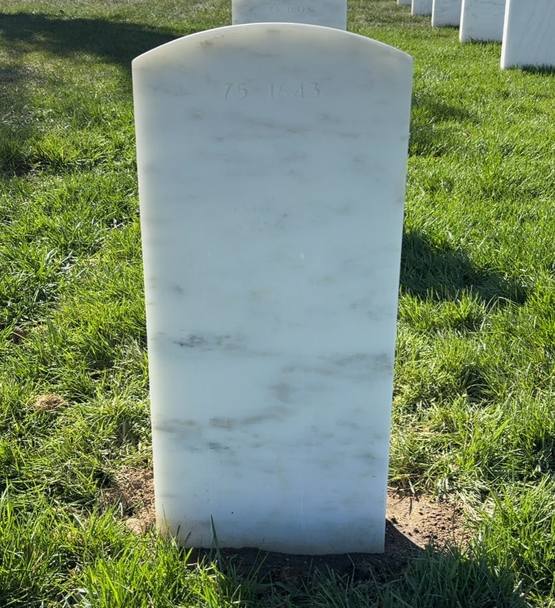 Back of headstone — Daniel Bagnell
