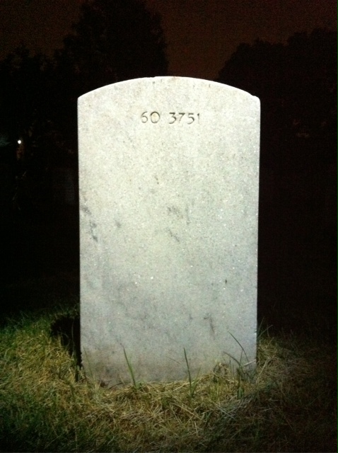 Back of headstone — William Moore