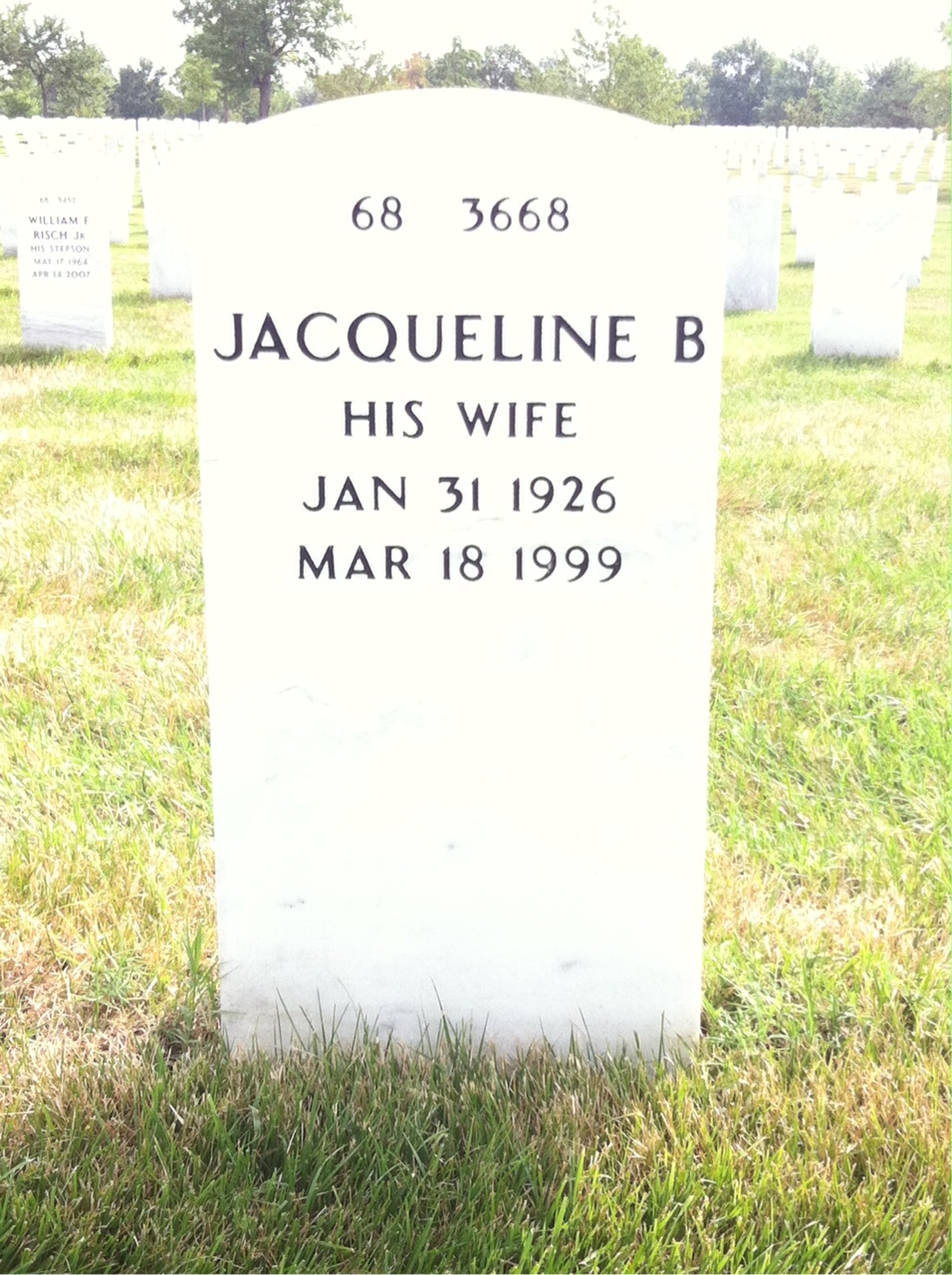 Back of headstone — Robert Owens