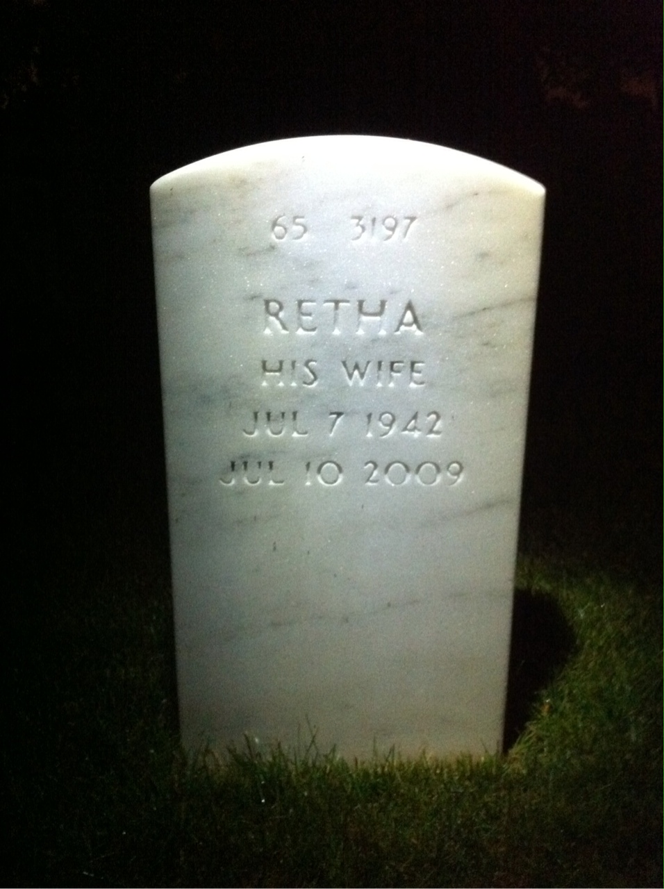 Back of headstone — Cornell Ennis