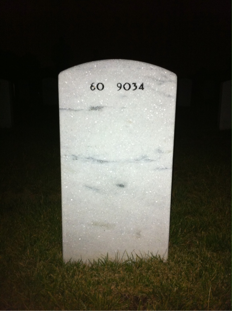 Back of headstone — Robert Corrigan