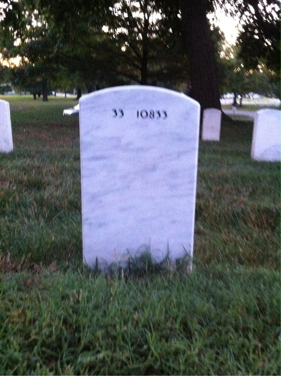 Back of headstone — Clyde Gillispie