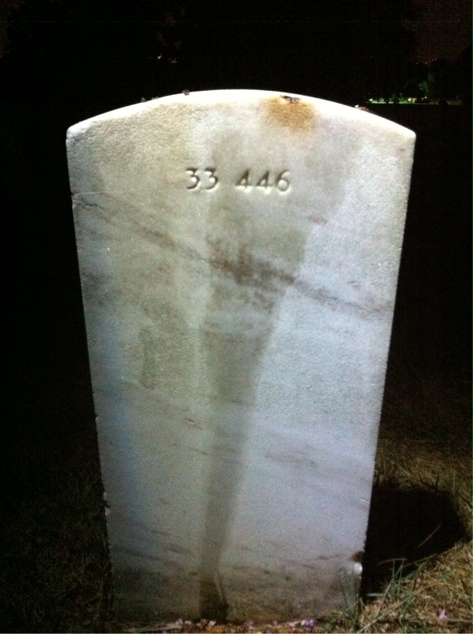 Back of headstone — Lillian Austin