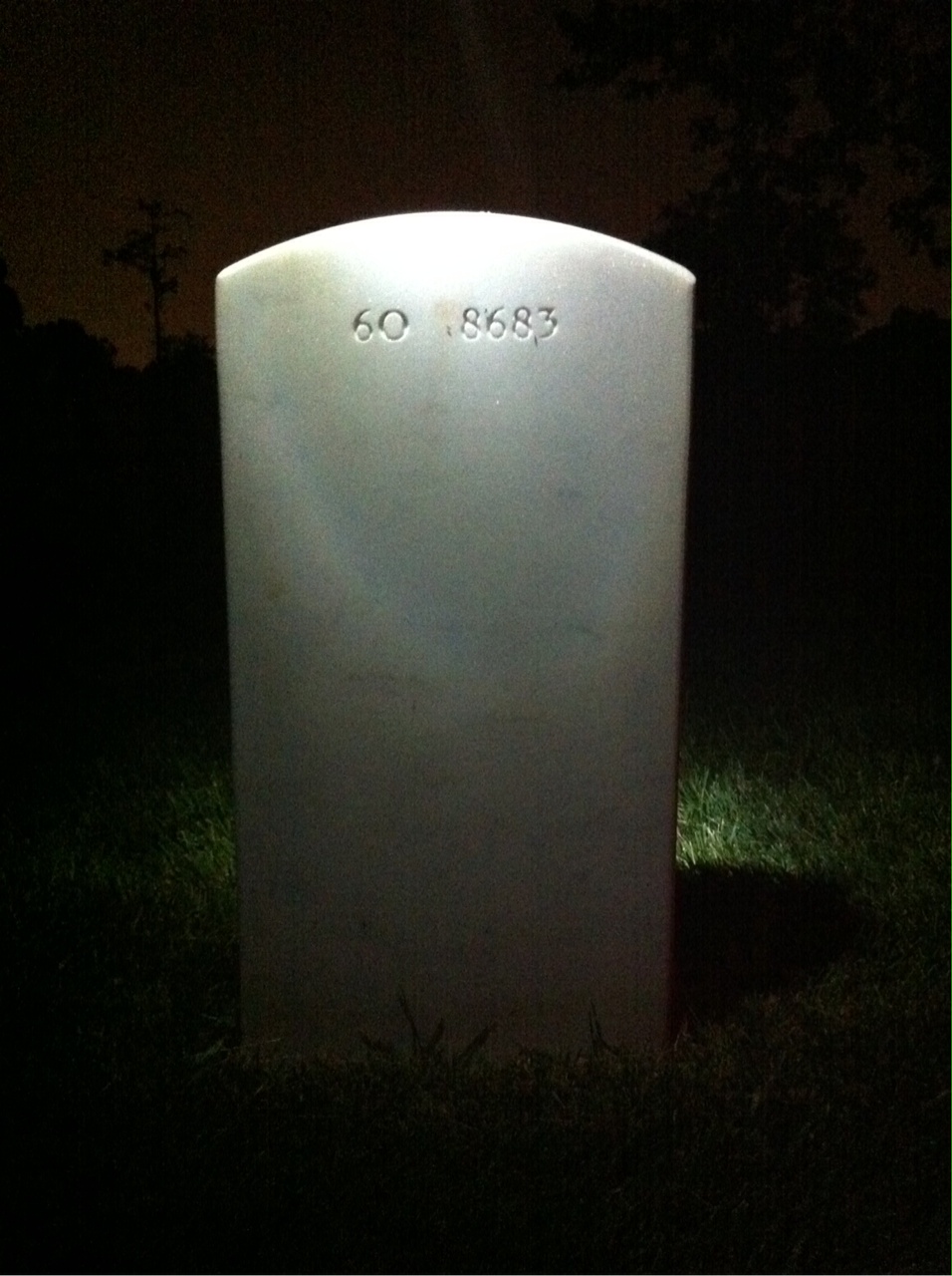 Back of headstone — Eldon Morris