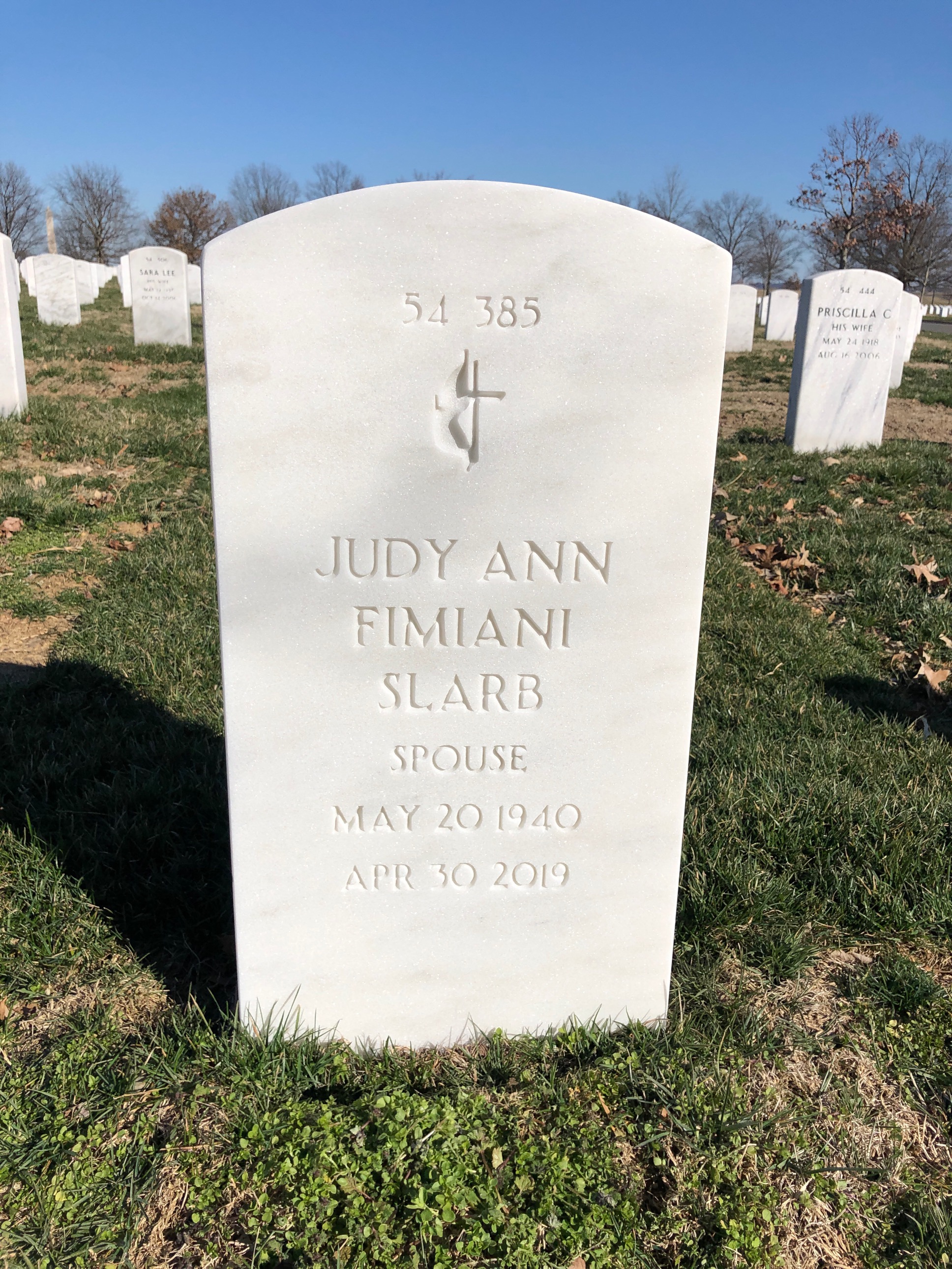 Back of headstone — Kenneth Slarb