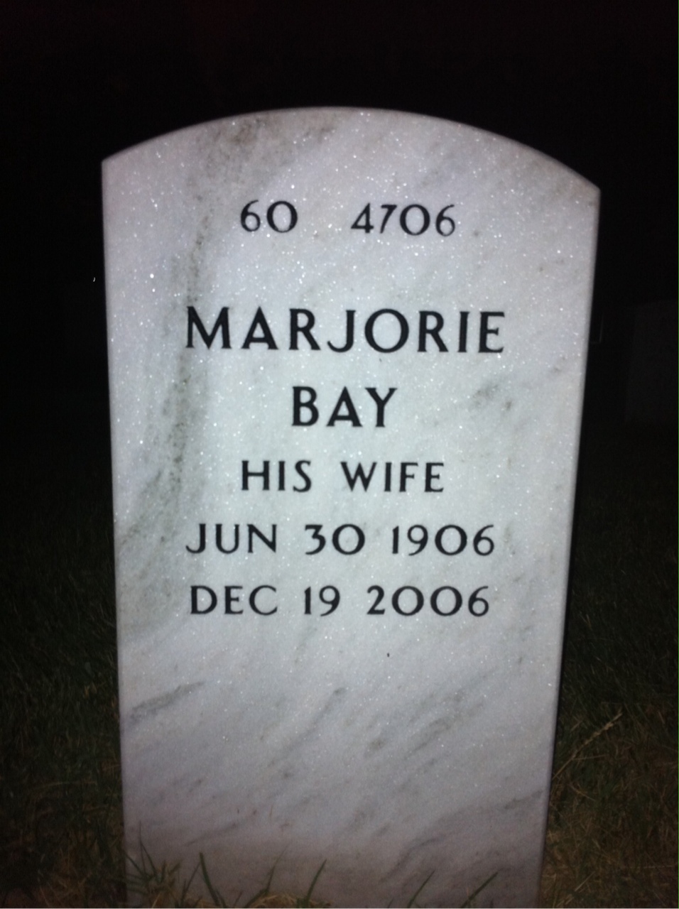 Back of headstone — Edward Chazal