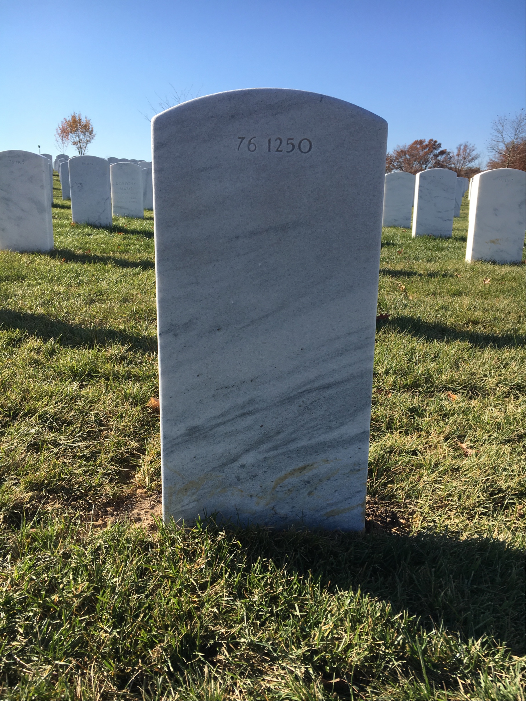 Back of headstone — John Murphy
