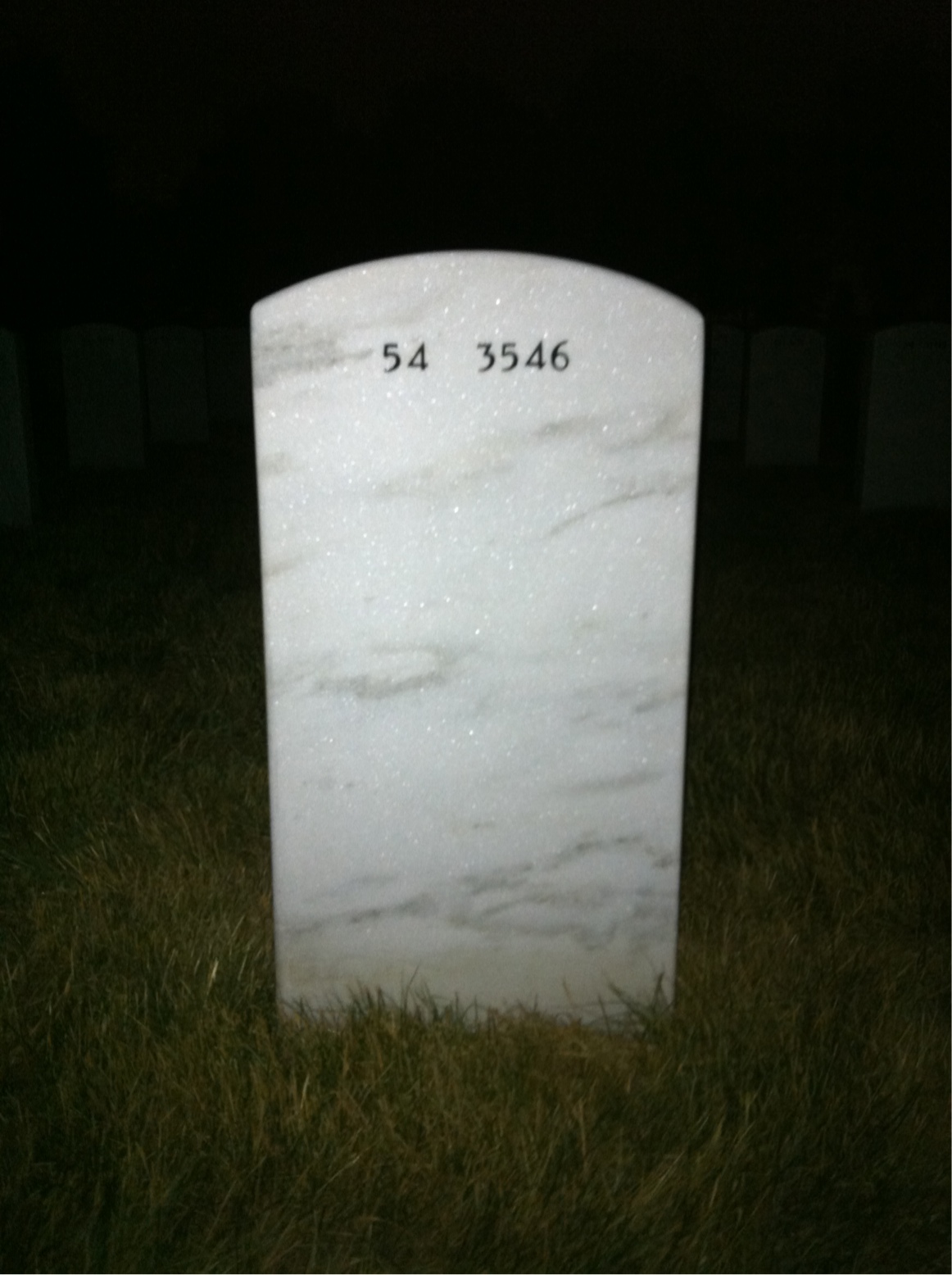 Back of headstone — Edward Davis