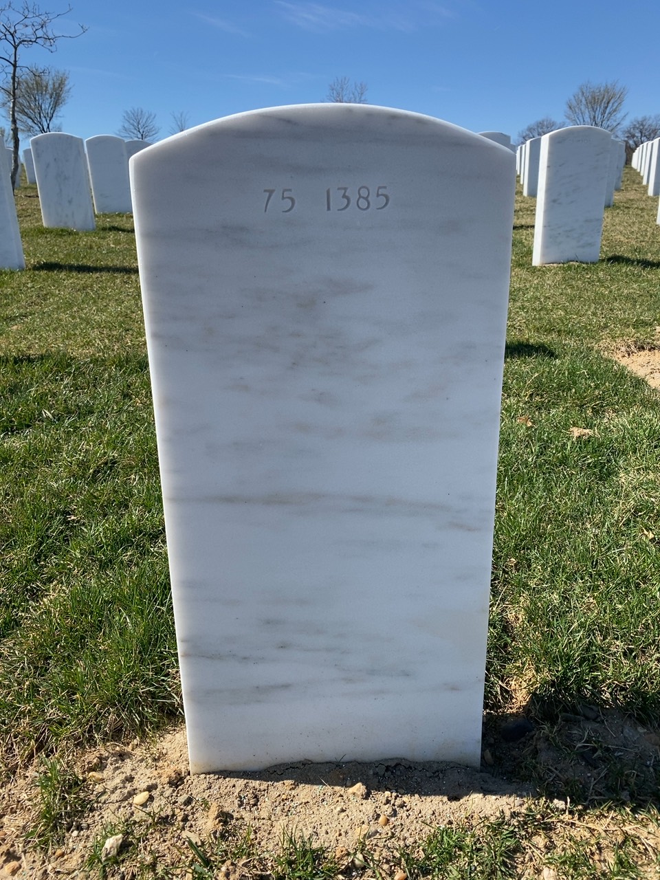 Back of headstone — James Anderson