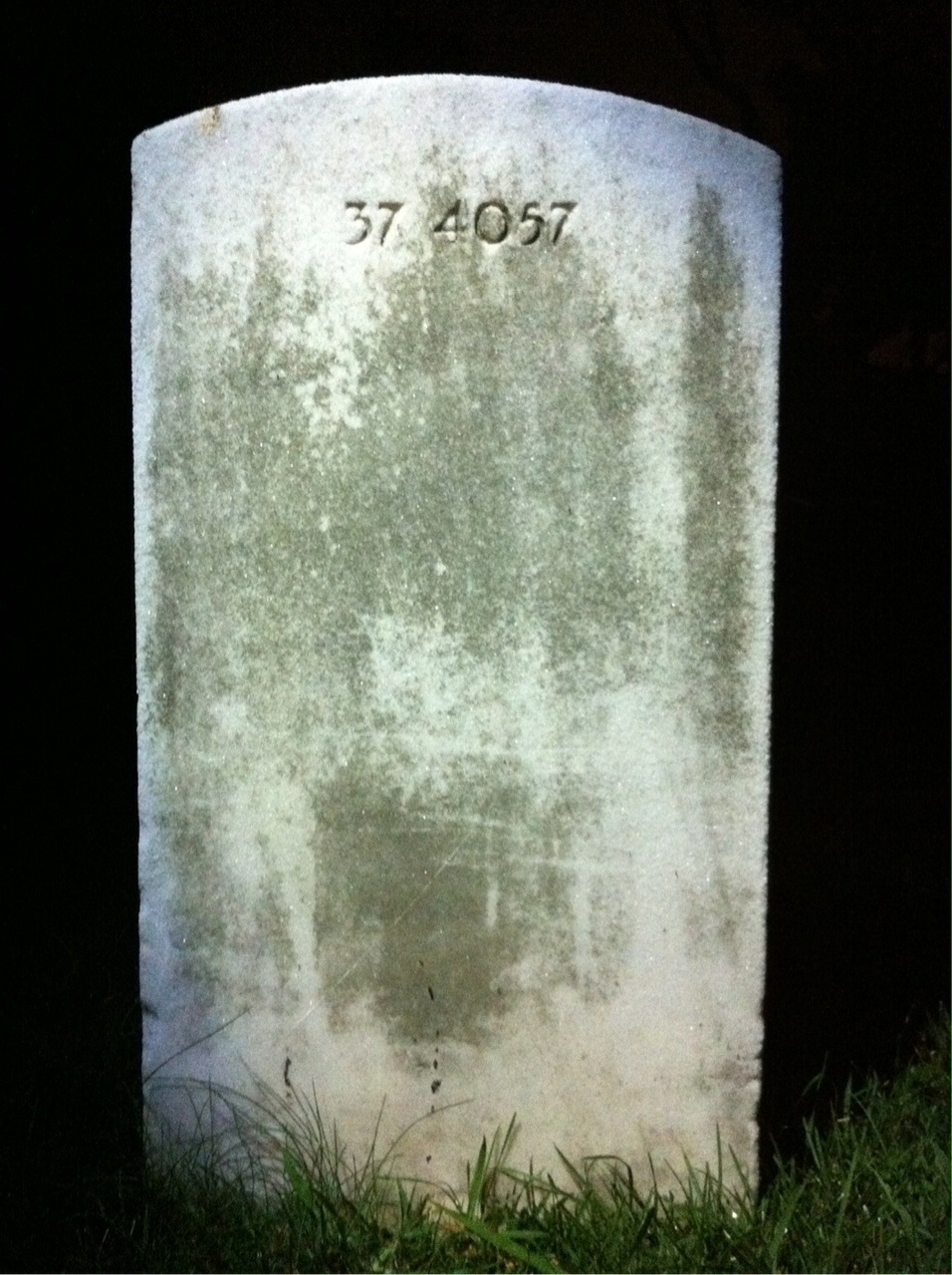 Back of headstone — Jack Blake