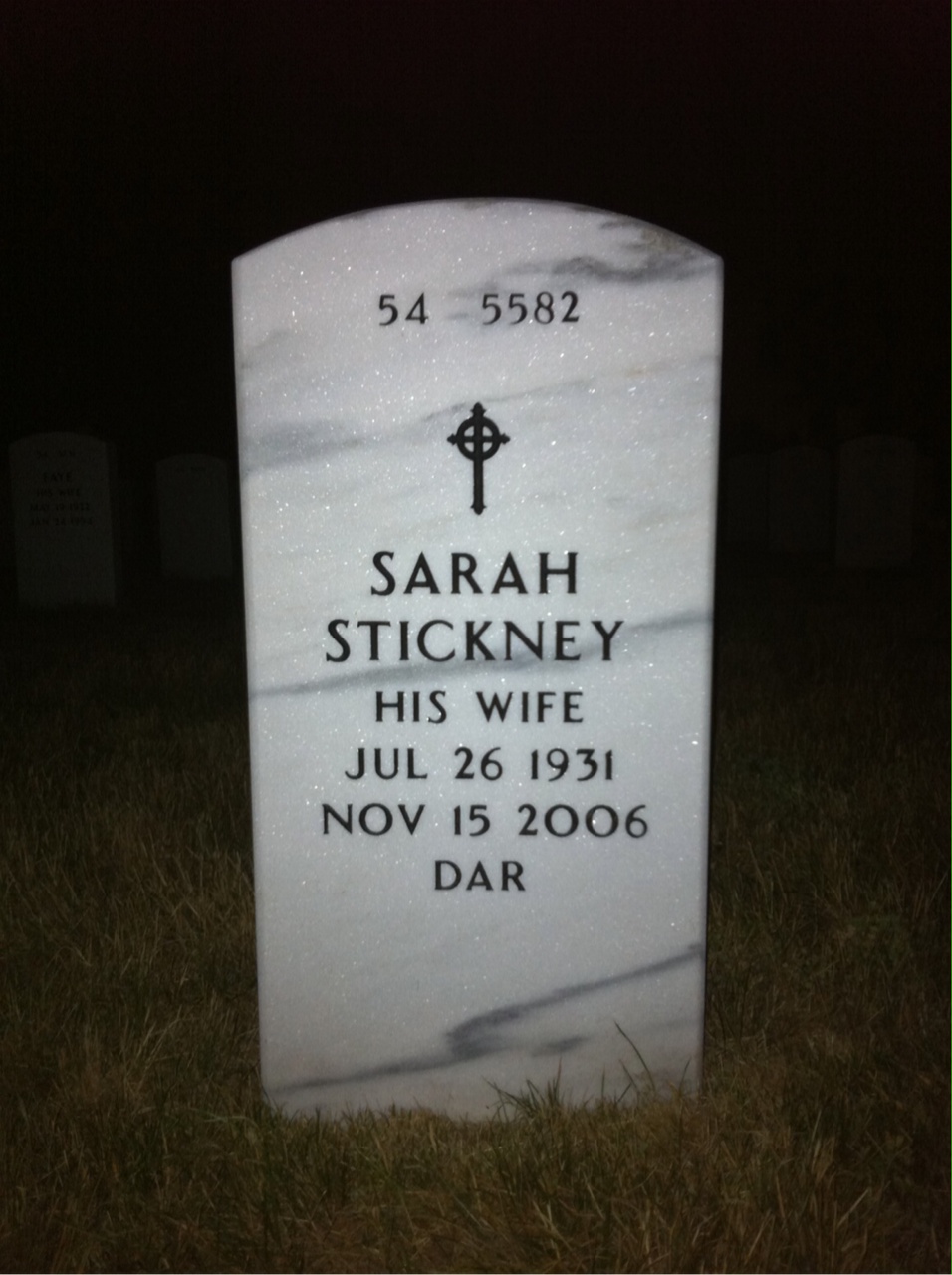 Back of headstone — Samuel Weinberg