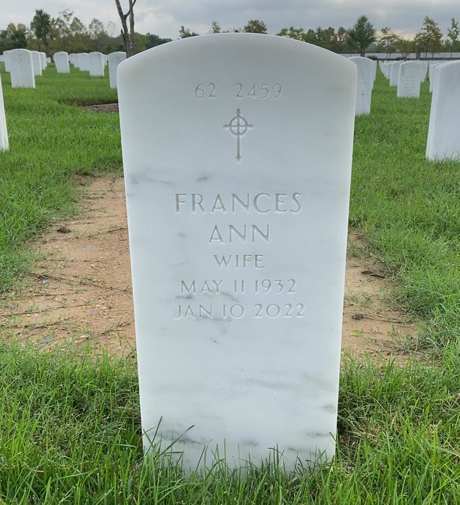 Back of headstone — Charles Morton