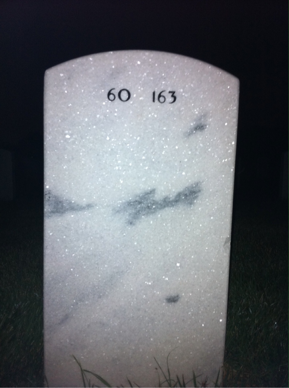Back of headstone — William Tuttle