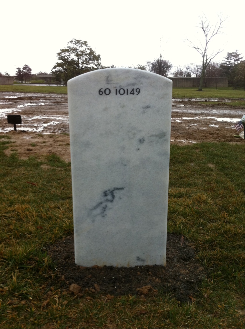 Back of headstone — Francis Mika