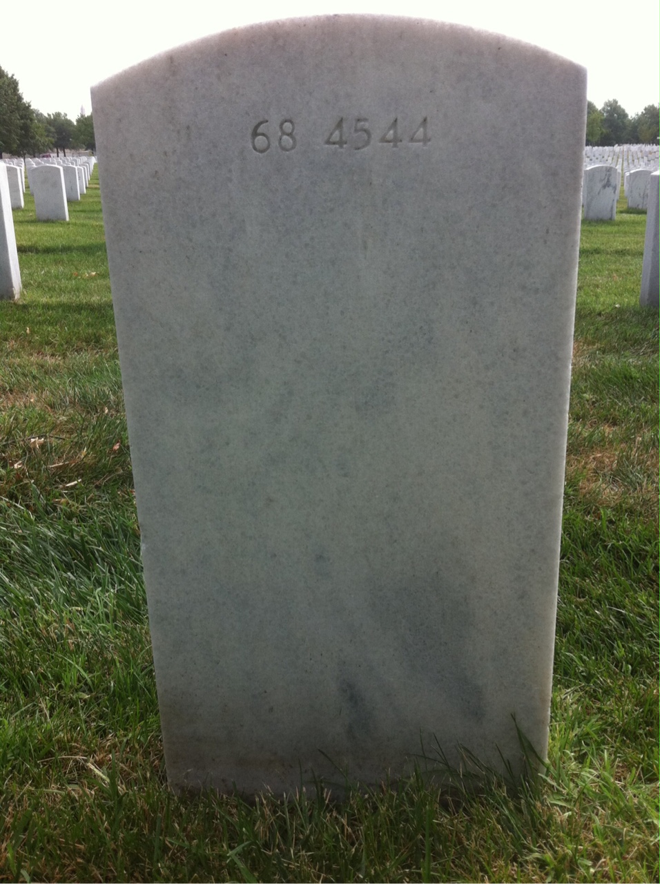 Back of headstone — Ben Artz