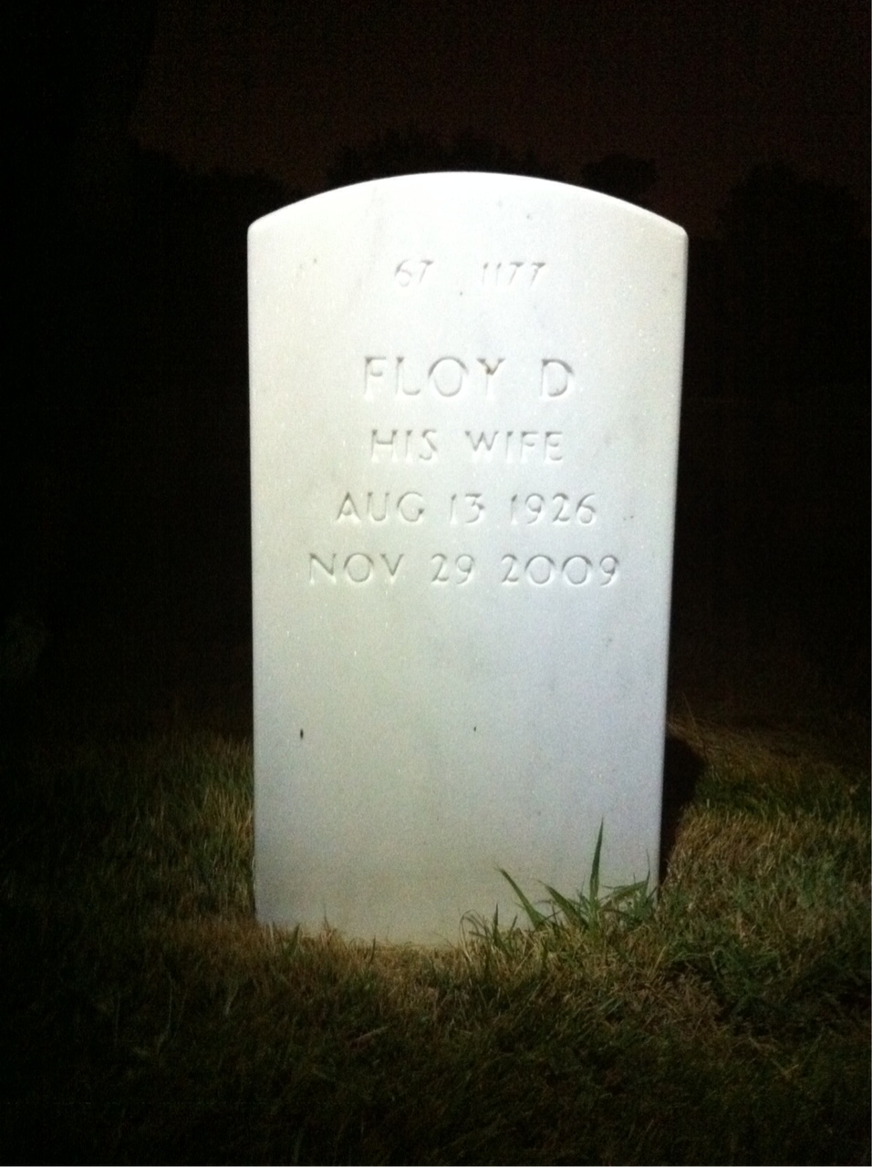 Back of headstone — James Amaral