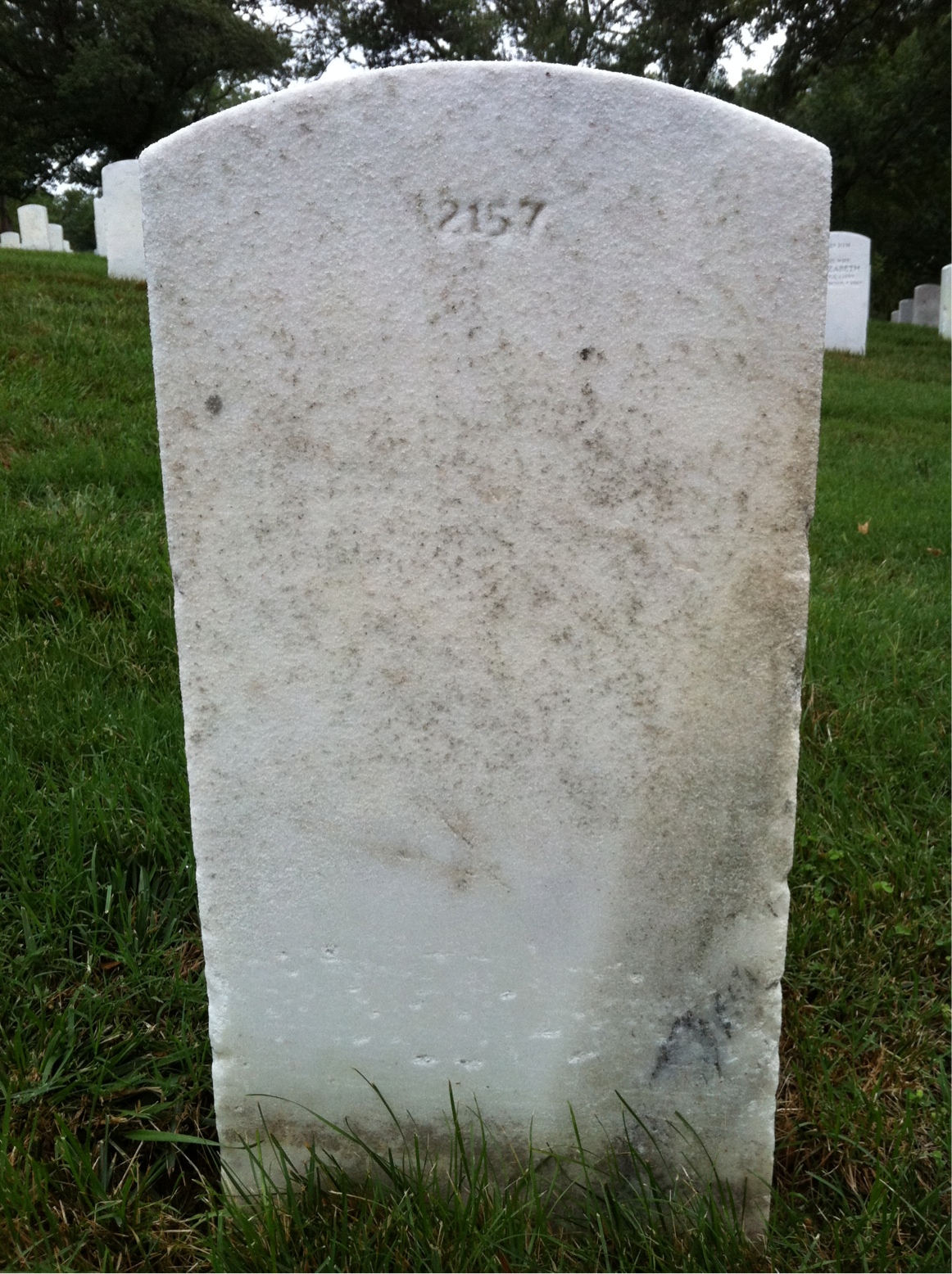 Back of headstone — Raymond Blake