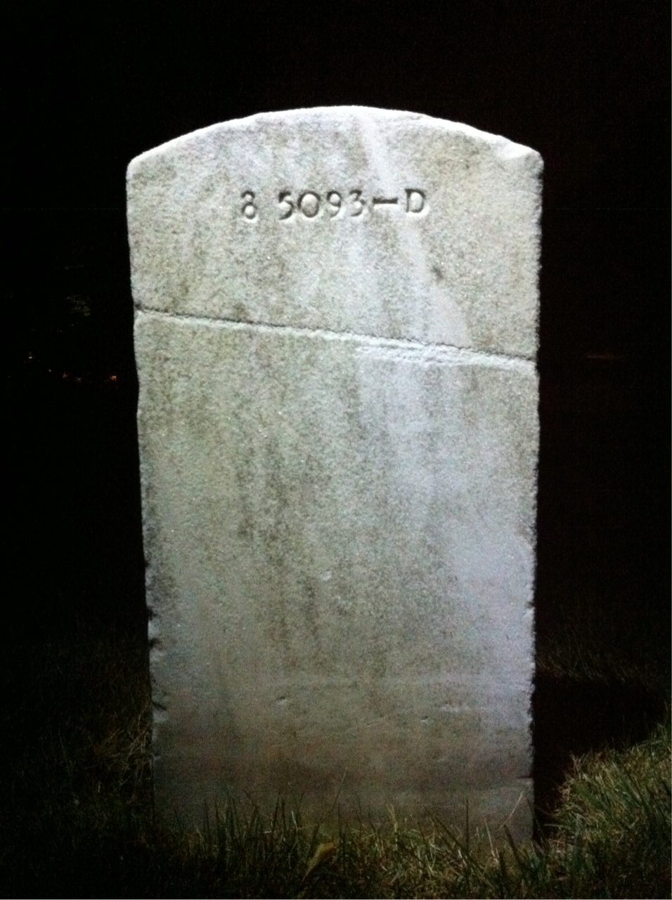 Back of headstone — Joseph Moore