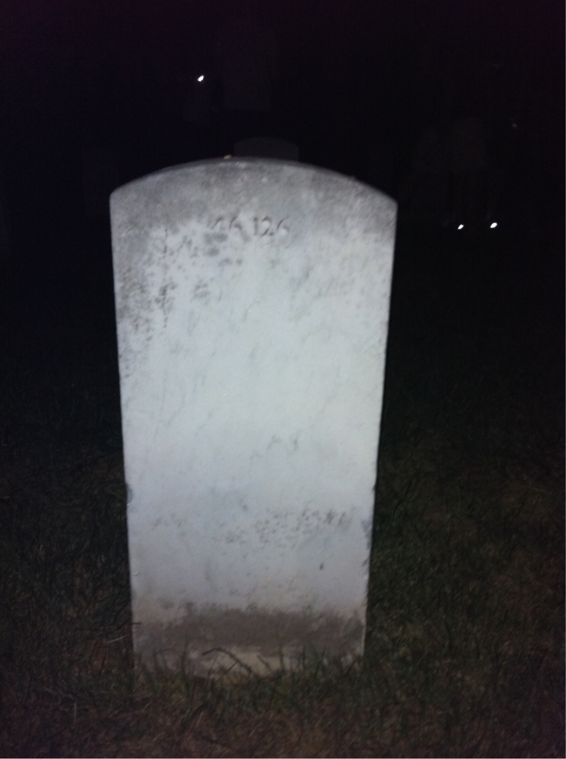 Back of headstone — Fenner Armstrong