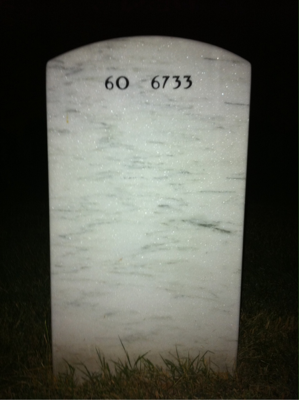 Back of headstone — William Briggman