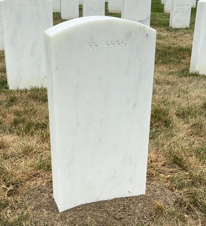 Back of headstone — William Edwin East