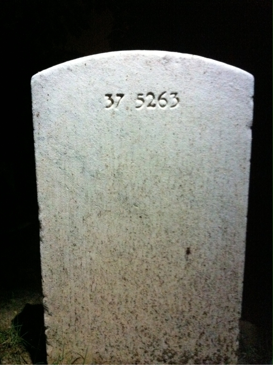 Back of headstone — Collen Bain