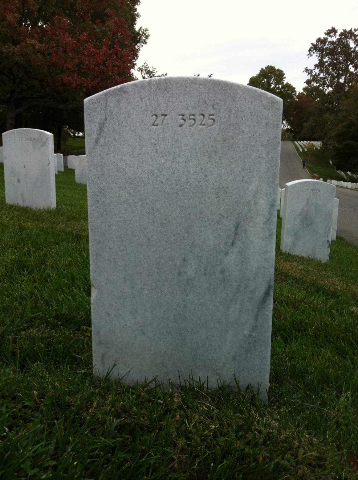 Back of headstone — Maria Moore