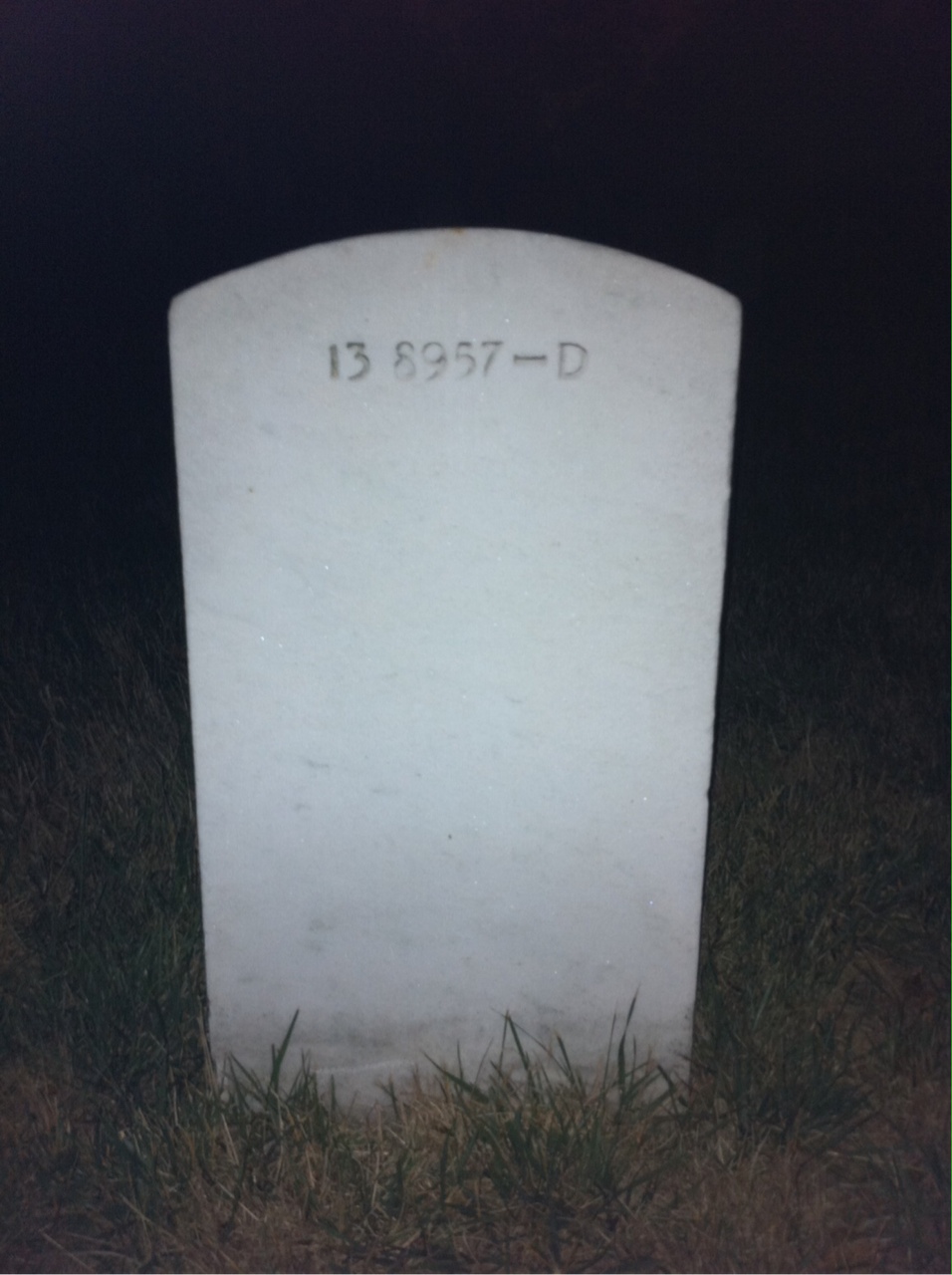 Back of headstone — Gilbert Conron